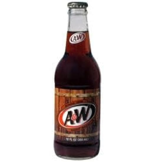 A&W Root Beer Soda, 12 Ounce (24 Glass Bottles) 3106901
