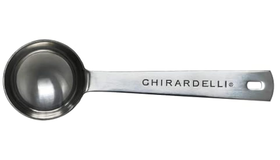 Ghirardelli Vanilla Premium Frappe Mix 3 lb Can with Ghirardelli Stamped Barista Spoon 364442085