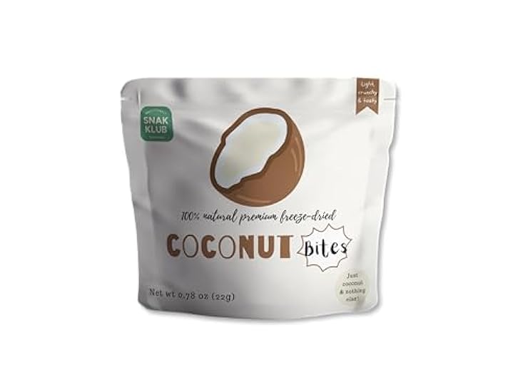 Snakklub Coconut Bites – Single-Serve Freeze-Dried Coco
