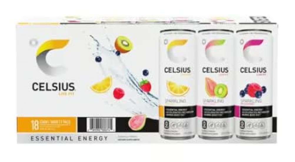 Celsius Live Fit Sparkling Fitness Drink, Variety Pack,