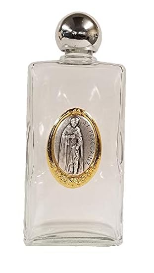 St. Peregrine Glass Holy Wasser Bottles, 8oz, 5