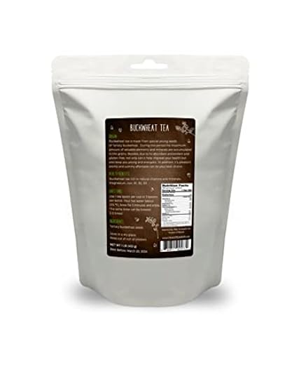 Tartary Buckwheat Tee Premium Grade Roasted Non-GMO, Gluten-Free, Vegan, Caffeine-Free (NET WT 1 LB (453 G)) 317981248