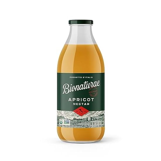 Bionaturae Organic Apricot Nectar - Apricot Juice, Apricot Nectar Juice, Non-GMO, USDA Certified, Kein Zucker Added, No Preservatives, Organic Apricot Nectar, Made In Italy - 25.4 Oz, 6 Pack 261257344