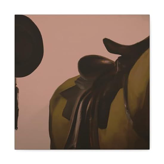 Saddle: Minimalist View - Canvas 16″ x 16″ / Premium Ga