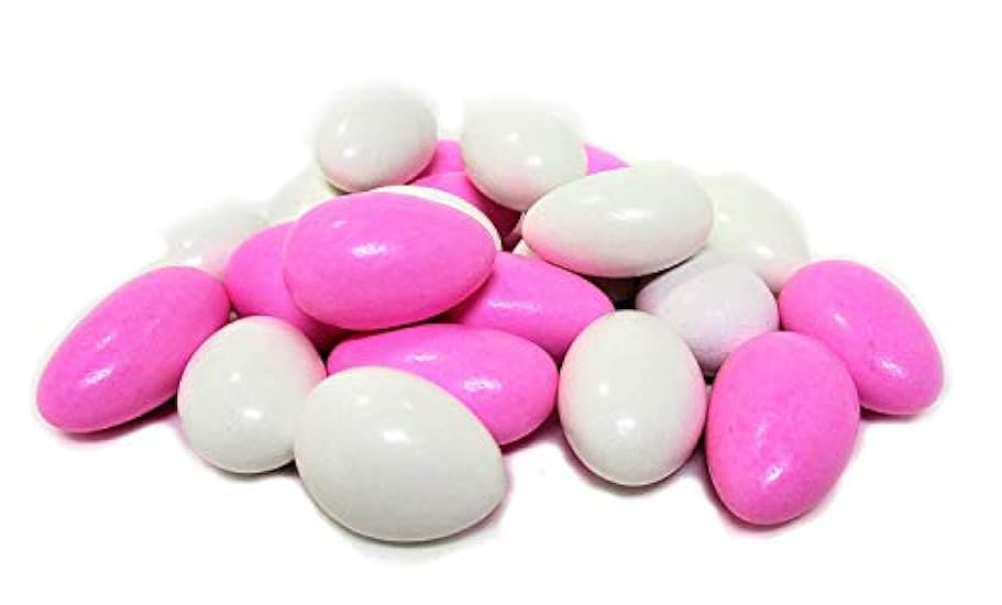 Pink & Weiß Jordan Almonds by Its Delish, 5 LBS Bulk | Sugared Almond Nut with Sweet Hard Candy Coating - Bulk Wedding Favors, Bridal and Baby Showers, Party Buffets - USA Made, Vegan & Kosher 319268862