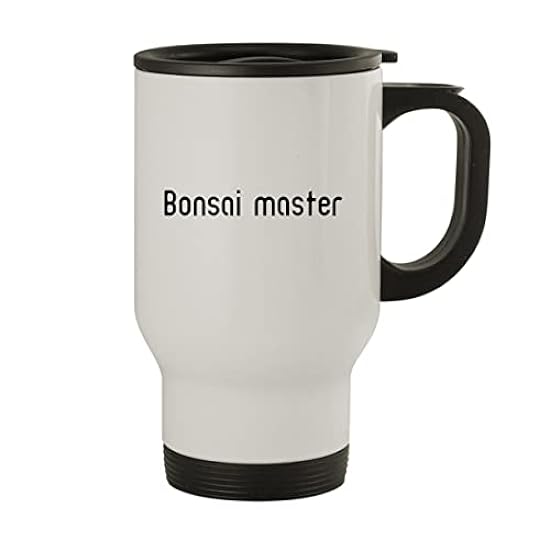 Molandra Products Bonsai Master - 14oz Stainless Steel Travel Mug, Weiß 879246327