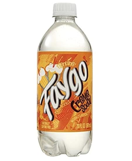 20oz Faygo Creme Soda Pop bottles, Pack of 12 ( Total 2