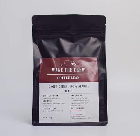 Wake The Crew Brazil Kaffee Bean (Fine) (Medium Roast) 