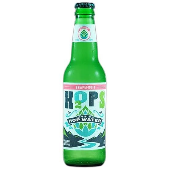 H2OPS Sparkling Hop Wasser - Original, Grapefruit 18PK- Variety Pack, 0 Alcohol, 0 Calorie, Craft Brewed, Premium Hops, Lightly Carbonated, Gluten Free, Unsweetened, NA Beer 110553084