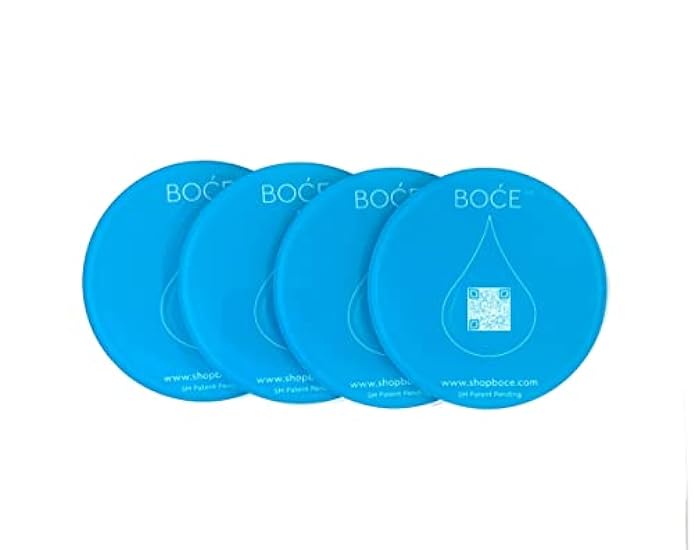 BOCE Coaster, Enhance The Taste of Your Drink in 3 Minutes - Taste Enhancing Drink Coaster, Getränke go from Good to Great - Works with Wasser, Alcohol, Kaffee - Made in The USA (Acrylic, 4-Pack) 918875109