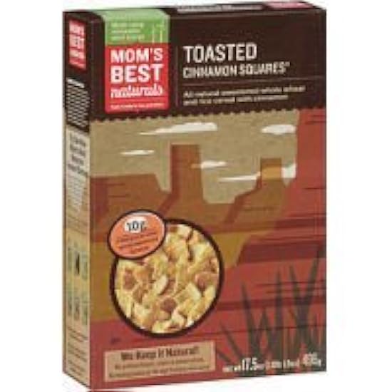 Mom´s Best Naturals Toasted Cinnamon Squares, 17.5