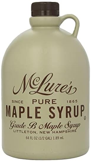 McLures Pure Grade A Very Dark New England Maple Syrup 