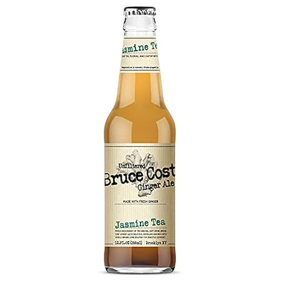 Bruce Cost Ginger Ale - Jasmine Tee - 12 oz (6 Glass Bo