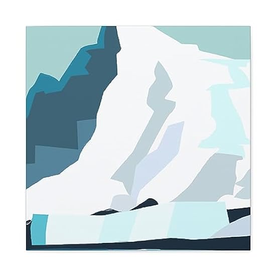 Glacial Minimalism Art - Canvas 20″ x 20″ / Premium Gal