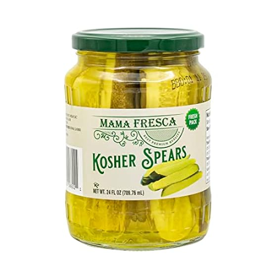 Mama Fresca Kosher Dill Spears 24 fl oz Jar (Pack of 6)