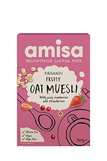 Amisa Organic Gluten Free Fruity Oat Muesli 325g - Pack