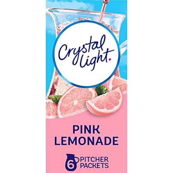 Crystal Light Sugar-Free Pink Lemonade Naturally Flavored Powdered Drink Mix 72 Count Pitcher Packets(Packaging may vary) 784466671