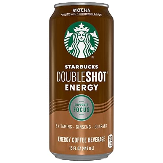 Starbucks Doubleshot Energy, Mocha, 15 Ounce Cans, 12 Pack 250706516
