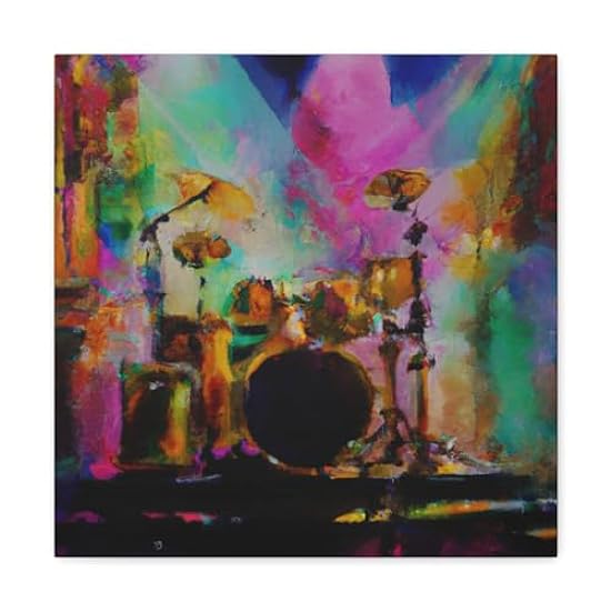 Drummers in Splendor - Canvas 16″ x 16″ / 1.25