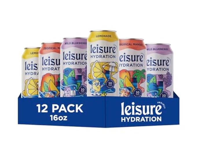 Leisure Project, Hydration Beverage, Variety Pack (16 O