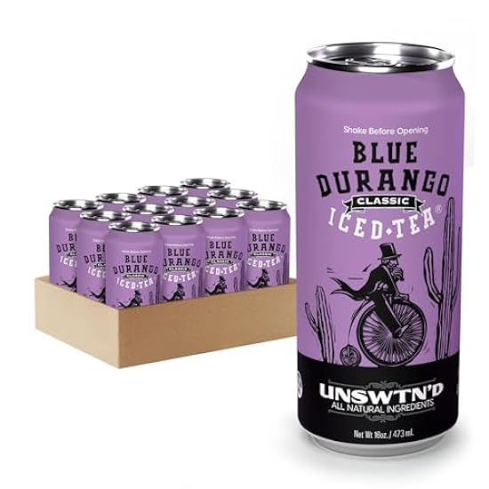 Blau Durango Iced Tee - Unsweetened Classic - Schwarz T