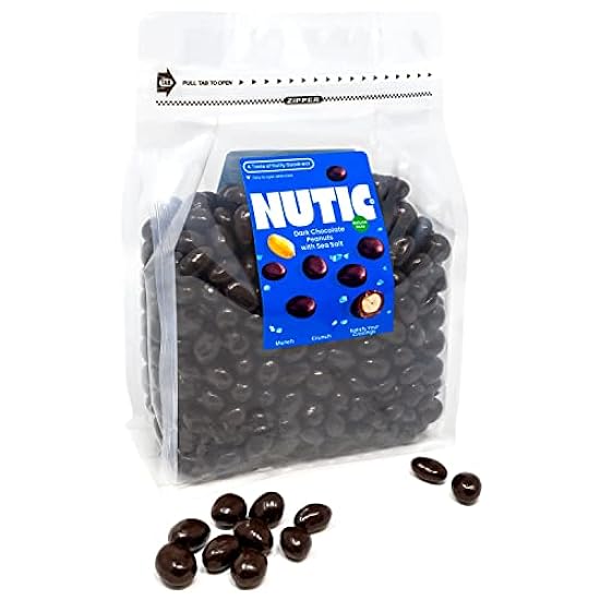 Dark Schokolade Covered Peanuts With Meersalz By Nutic 