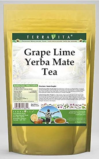 Grape Lime Yerba Mate Tee (50 Teebeutel, ZIN: 565527) -