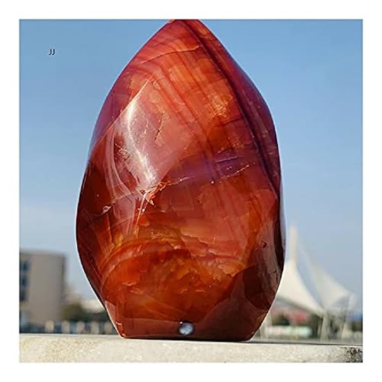 SAIYI Natural Rot Crystal,Flame Rot Agate Crystal，Crystal Cluster, can do Bonsai, Fish Tank Scene, as Well as The Role of Evil Spirits Beautiful (Size : 300-350g) 688618685