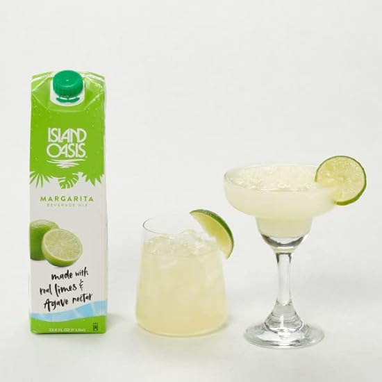 Island Oasis Margarita Beverage Mix, 33.9 Fluid Ounce (Pack of 12) 971917827