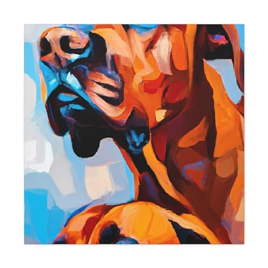 Ridgeback Rescue Painting - Canvas 16″ x 16″ / Premium Gallery Wraps (1.25″) 447318067