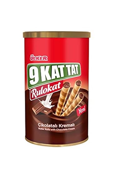 Ulker 9 Kat Tat Rulokat Wafer Rolls W/ Schokolade Cream
