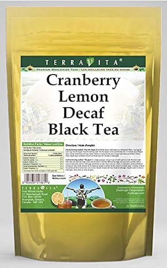 Cranberry Lemon Decaf Schwarz Tee (50 Teebeutel, ZIN: 537393) - 3 Pack 735298763