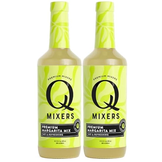 Q Mixers Margarita Mix Premium Cocktail Mixer Made with Real Ingredients 32oz Bottle | 2 PACK 423515085