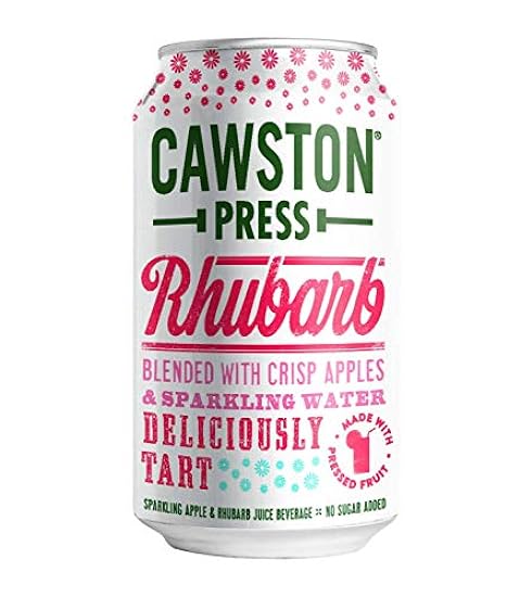 Cawston Press Sparkling Rhubarb & Apple Juice, 11.15 Ou