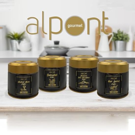Alpont Gourmet Premium Kopi Luwak Kaffee - Whole Beans - Medium Roast - 3.5oz (100 grams) 811725849