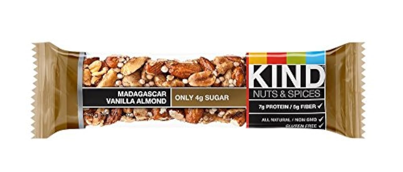 KIND Nuts & Spices nwape Bars - Madagascar Vanilla Almo
