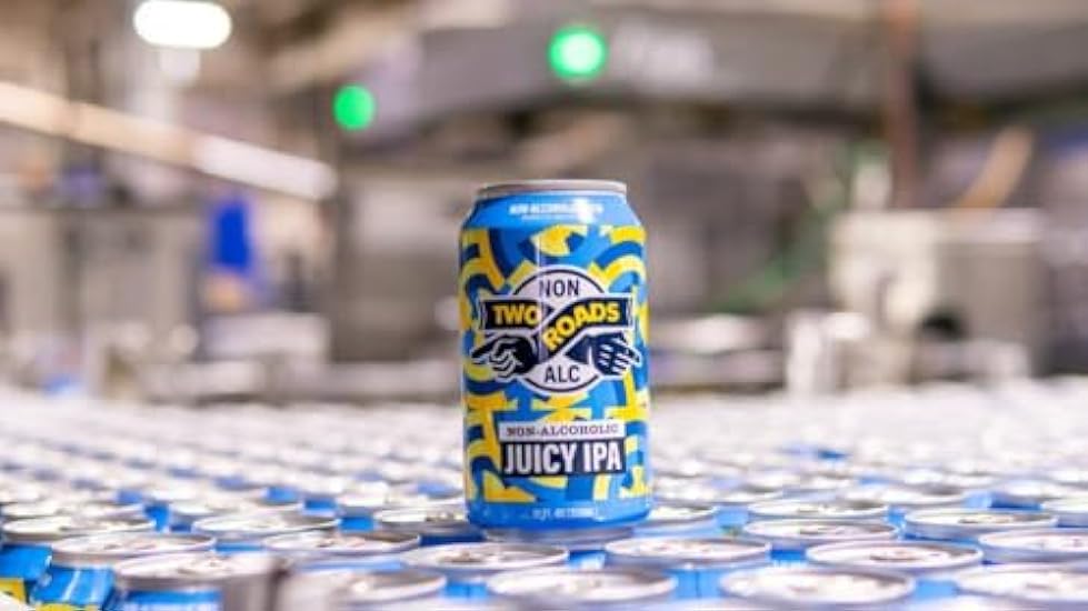 Two Roads Juicy IPA Non Alcoholic (Pack of 12) (Half a 
