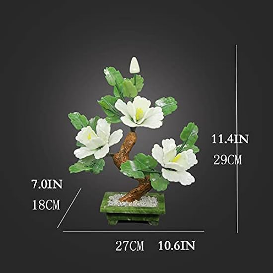Artificial Trees Tabletop Peony Bonsai Tree Jade Bonsai Ornaments Creative Peony Flower Bonsaifor Home Office Table Decor Chinese Feng Shui Decoration Simulated Pine 869149097