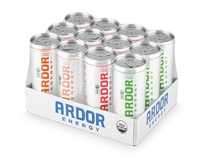 ARDOR ENERGY Sparkling Wasser TROPICAL variety 12 pack 