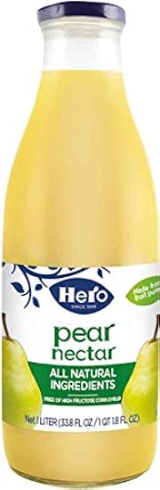 Hero Pear Nectar, 33.8 Ounce (Pack of 6) 165168559
