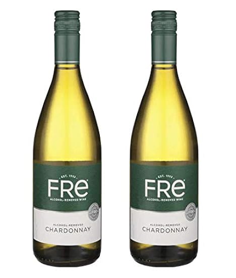 Fre Chardonnay Non-Alcoholic Weiß Wine 2 Glass Bottles 