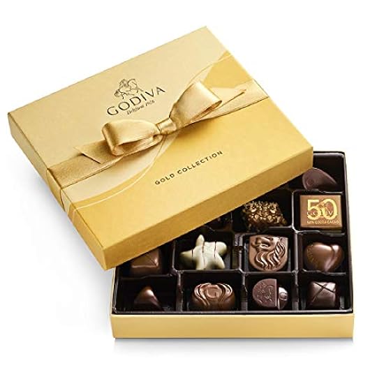 Godiva Chocolatier Schokolade Gold Gift Box, Assorted, 
