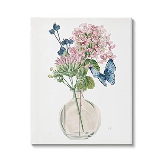 Stupell Industries Assorted Corn Lilies Flower Blossoms Butterfly Bouquet , Design by Melissa Wang 493063821