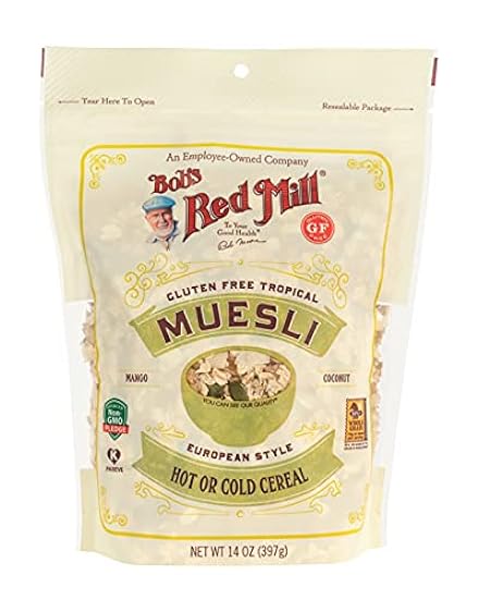 Bob´s Rot Mill Gluten Free Tropical Muesli, 14-ounce (Pack of 4) 286475738