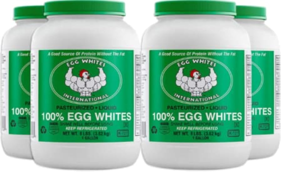 Egg Weißs International 100% Pure Liquid Egg Weißs Designed to Drink. NOW 100% CAGE FREE (4 Gallons) 774310150