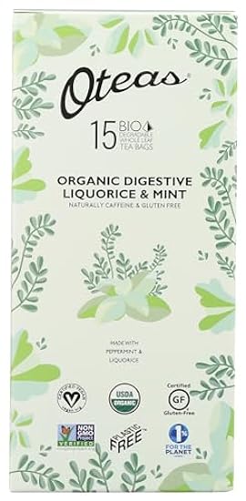Oteas Organic Digestive Liquorice & Mint, Peppermint & 