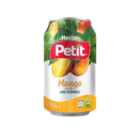 Petit | Mango Nectar | Recyclable Can | 330 ml | Pack of 24 | Fresh Beverage with Vitamin C 745368852