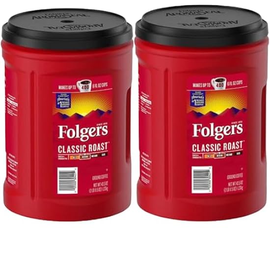 Folger Classic Roast Ground Kaffee Medium Roast 2 pack 43.5 oz 208829226