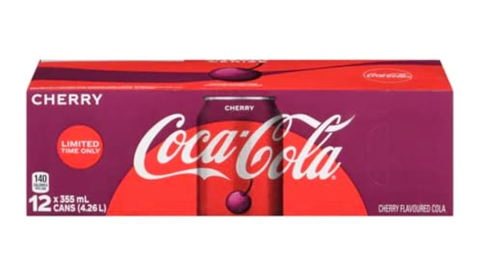 Cherry Soda Soft Drink Cans, 355ml/12 fl oz, 12 Pack (S