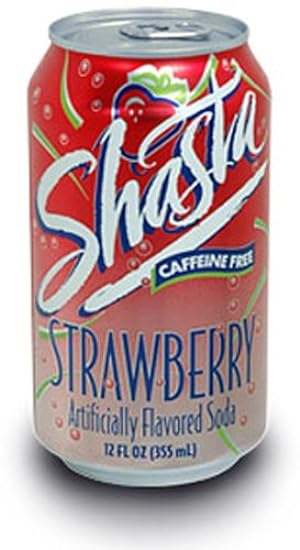 Shasta Strawberry Soda, 12-Ounce Cans (Pack of 24) 1885